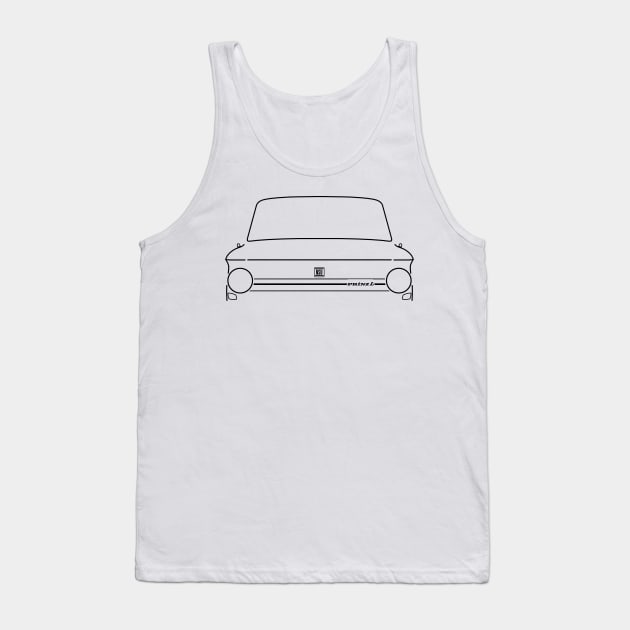 NSU Prinz 4 classic car black outline graphic Tank Top by soitwouldseem